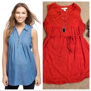 Motherhood | Two-Pocket Maternity Tunic